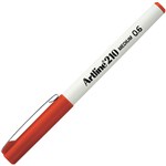 ARTLINE 121012 210 FINELINE PEN 06MM DARK RED BOX 12