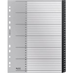 LEITZ RECYCLED INDEX DIVIDER PP 131 TAB A4 GREY