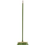 CLEANLINK OUTDOOR METAL HANDLE BROOM 1200MM GREEN
