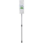 CLEANLINK MICROFIBRE FLAT MOP WITH TELESCOPIC HANDLE 1200MM WHITEGREEN