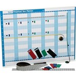 SASCO 136295 PERPETUAL YEAR PLANNER AND KIT MAGNETIC 855 X 630MM BLUE