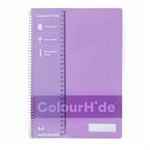 COLOURHIDE NOTEBOOK 120 PAGE A4 PURPLE  LAVENDER