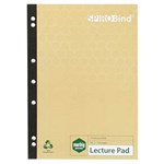MARBIG 100 RECYCLED LECTURE PAD 7 HOLE PUNCHED 140 PAGE A4