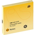 MARBIG 1810305 REPOSITIONAL NOTE YELLOW 75MM X 75MM PACK 12