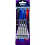 ARTLINE 182181 SMOOVE BALLPOINT PEN ASSORTED PACK 5