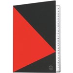 MARBIG NOTEBOOK FEINT RULED AZ INDEX HARD COVER CASEBOUND A4 100 LEAF BLACKRED