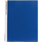 MARBIG DISPLAY BOOK NONREFILABLE INSERT COVER 20 POCKET A4 CLEARBLUE