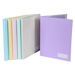MARBIG DISPLAY BOOK NONREFILABLE 20 POCKET A4 PASTEL ASSORTED