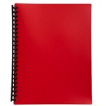 MARBIG 2007003 REFILLABLE DISPLAY BOOK A4 20 POCKET RED