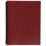 MARBIG 2007021 REFILLABLE DISPLAY BOOK A4 20 POCKET MAROON