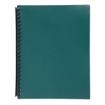 MARBIG 2007028 REFILLABLE DISPLAY BOOK A4 20 POCKET DARK GREEN