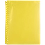 MARBIG DISPLAY BOOK REFILLABLE 20 POCKET A4 SUMMER YELLOW