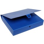 MARBIG 2009801 BOX FILE POLYPROPYLENE WITH BUTTON A4 60MM BLUE
