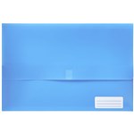 MARBIG 2011001 POLYPICK WALLET WITH VELCRO FASTENER FOOLSCAP 25MM GUSSET BLUE