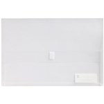 MARBIG 2011012 POLYPICK WALLET WITH VELCRO FASTENER FOOLSCAP 25MM GUSSET CLEAR