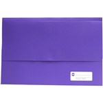 MARBIG 2011019 POLYPICK WALLET WITH VELCRO FASTENER FOOLSCAP 25MM GUSSET PURPLE
