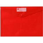 MARBIG 2015003 PP DOCULOPE ENVELOPE WITH BUTTON A4 RED