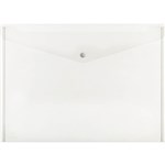 MARBIG 2015212 POLYPROPYLENE DOCULOPE ENVELOPE WITH BUTTON A3 CLEAR
