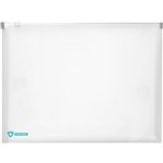 MARBIG PROFESSIONAL ANTIMICROBIAL DOCUMENT WALLET ZIP CLOSURE PP A4 CLEAR
