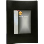 MARBIG 2018802 DISPLAY BOOK NONREFILLABLE 20 POCKET WITH FRAME A3 BLACK