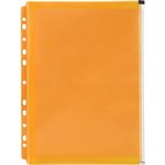 MARBIG BINDER POCKET ZIP CLOSURE A4 ORANGE