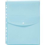 MARBIG BINDER WALLET TOP OPEN A4 PASTEL BLUE