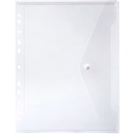 MARBIG 2025912 BINDER POCKET WITH BUTTON A4 CLEAR
