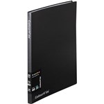 COLOURHIDE DISPLAY BOOK FIXED INSERT COVER 20 POCKET A4 BLACK