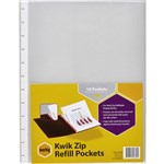 MARBIG 206000 KWIK ZIP DISPLAY BOOK REFILL POCKETS PK10
