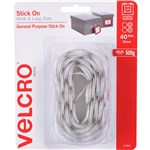 VELCRO BRAND 25569 STICKON HOOK AND LOOP DOTS 22MM WHITE PACK 40