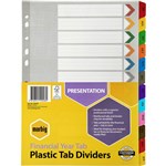 MARBIG 35039F DIVIDER INDEX BOARD FINANCIAL YEAR A4 REINFORCED COLOURED TAB JULY  JUNE