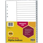 MARBIG 35050 DIVIDER POLYPROPYLENE A4 AZ GREY