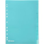 MARBIG PROFESSIONAL ANTIMICROBIAL DIVIDER PP 10TAB A4 BLUE