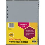 MARBIG 35170 DIVIDER POLYPROPYLENE A4 1100 GREY