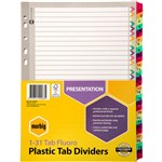 MARBIG 36028 DIVIDER REINFORCED BOARD A4 FLURO 131 TAB