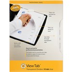 MARBIG 37820 DIVIDER POLYPROPYLENE A4 10 TAB VIEW TAB TRANSULENT CLEAR