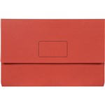 MARBIG SLIMPICK DOCUMENT WALLET FOOLSCAP RED PACK 10