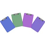ASST COLOURS CLIPBOARD PLASTIC A4