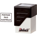 DESKMATE PRE INKED STAMP POSTAGE PAID BLACK