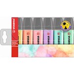 STABILO BOSS 49693S HIGHLIGHTER PASTEL WALLET 6