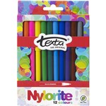 TEXTA  49872 NYLORITE COLOURING MARKERS ASSORTED BOX 12