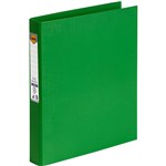 MARBIG LINEN RING BINDER PE 2D 25MM A4 GREEN
