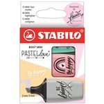 STABILO BOSS MINI PASTEL LOVE HIGHLIGHTERS ASSORTED PACK 3