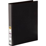 MARBIG 5402002B CLEAR VIEW INSERT BINDER A4 2D RING 25MM BLACK