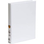 MARBIG CLEAR VIEW INSERT BINDER A4 3D RING 25MM WHITE