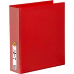 MARBIG CLEAR VIEW INSERT RING BINDER 4D 50MM A4 RED
