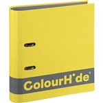 COLOURHIDE 6606005 SILKY TOUCH LEVER ARCH FILE 70MM A4 YELLOW