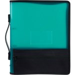 MARBIG ZIPPER RING BINDER WITH STORAGE 2R 25MM A4 GREEN