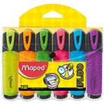 MAPED FLUO PEPS HIGHLIGHTER CHISEL WALLET 6