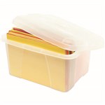 CRYSTALFILE 8007312 MINI PORTA BOX WITH LID 20 LITRE CLEAR